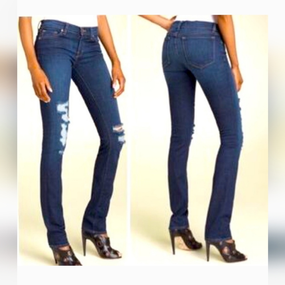 J Brand Pencil Leg Distressed Jeans Size 28